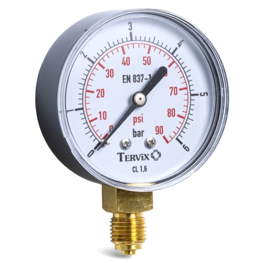 355112 манометр Tervix Pro Line 50 0-6 бар 1/4" рад. купить в САНН Одесса, изображение 2