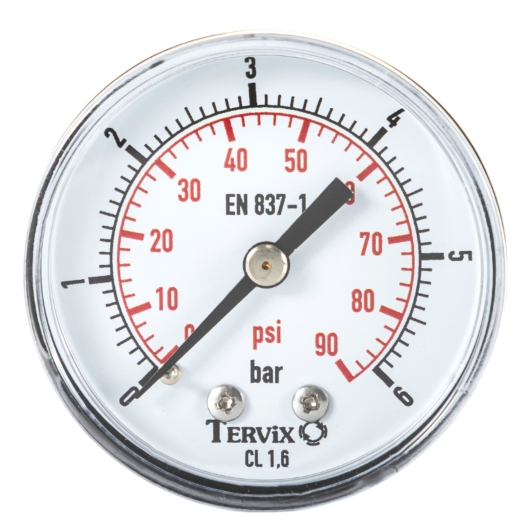 355612 манометр Tervix Pro Line 63 0-6 бар 1/4" акс. купить в САНН Одесса