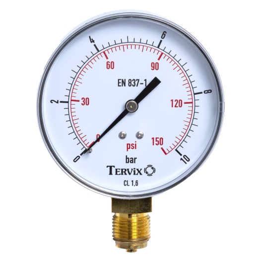 355313 манометр Tervix Pro Line 80 0-10 бар 1/2" рад. купить в САНН Одесса