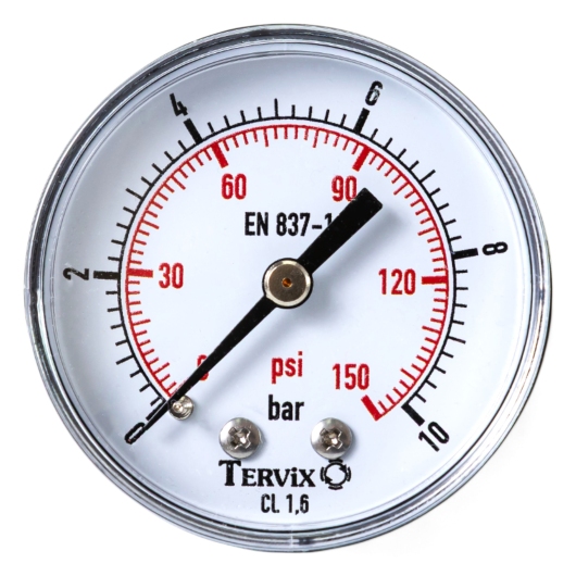 355513 манометр Tervix Pro Line 50 0-10 бар 1/4" акс. купить в САНН Одесса