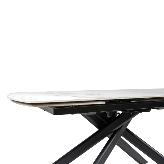 Стіл MYRA 160(240)*90*77 Золотий з білим+піщано-черный, матове покр.(CN004) к-кт(1-2) купить в САНН Одесса, изображение 3