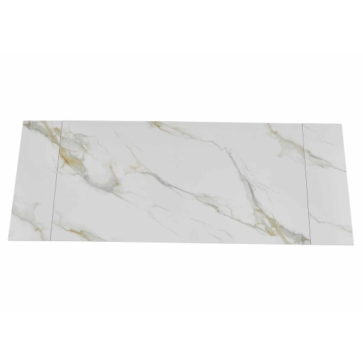 Обідній стіл OKT-2295 1800(2400)*900*760 Глянцеве покриття Kass gold white Hestia купить в САНН Одесса, изображение 6