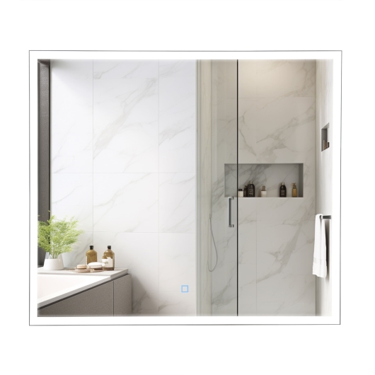 Зеркало Люче black 80x70, сенсор, подсветка купить в САНН Одесса, изображение 3