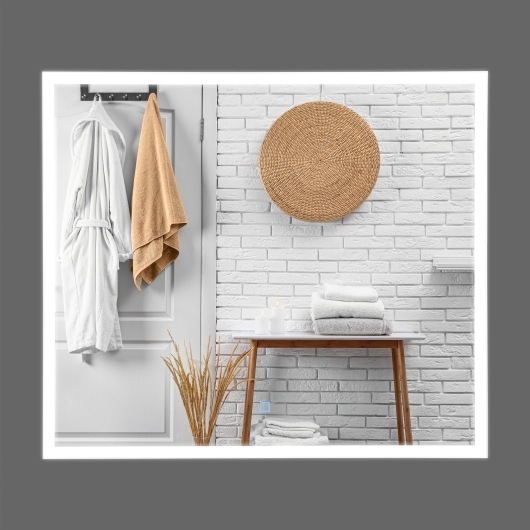 Зеркало Люче white 80x70, сенсор, подсветка купить в САНН Одесса, изображение 6
