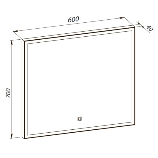 Зеркало Люче white 60x70, сенсор, подсветка купить в САНН Одесса, изображение 6