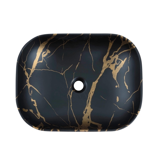 Умывальник Venus Dark Curve Marble 50 см купить в САНН Одесса, изображение 3