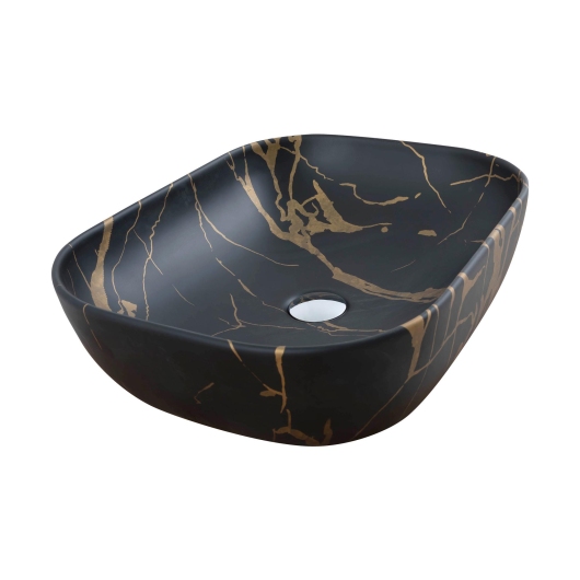 Умывальник Venus Dark Curve Marble 50 см купить в САНН Одесса, изображение 4