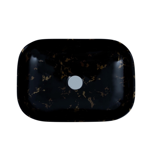 Умывальник Venus Dark Gold Curve Marble 46 см купить в САНН Одесса, изображение 3