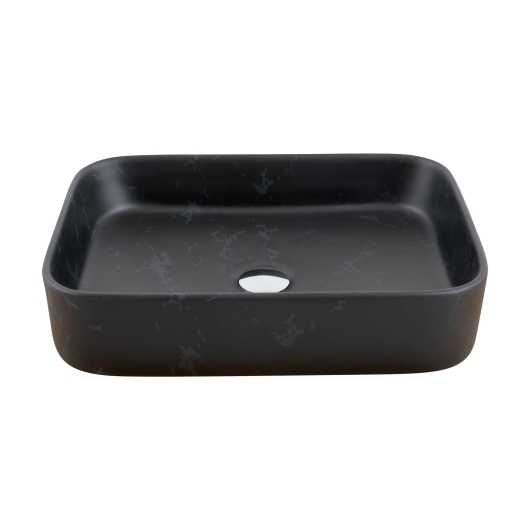 Умывальник Venus Dark Rectangle Marble 50 см купить в САНН Одесса