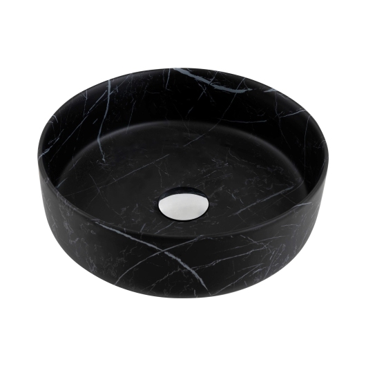 Умывальник Venus Dark Round Marble 35 см купить в САНН Одесса