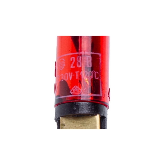 Лампочка индикации для бойлера SWT707UN L=55mm 230V 120°С D=9mm (2 контакти) купить в САНН Одесса, изображение 2
