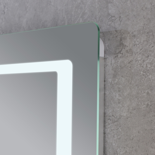 Зеркало MIXXUS STYLE MR03-80x60-CASE с LED Touch, Anti-fog, димером, регулятором яркости, часами (MI8480) купить в САНН Одесса