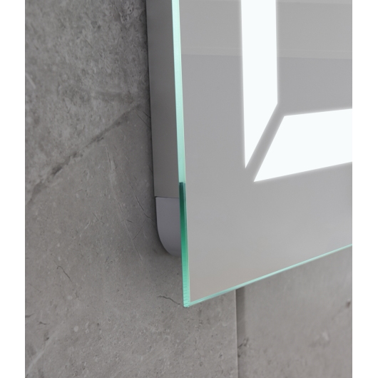 Зеркало MIXXUS LIGHT MR01-80x60-CASE с LED Touch, Anti-fog, димером, регулятором яркости, часами (MI8479) купить в САНН Одесса, изображение 4