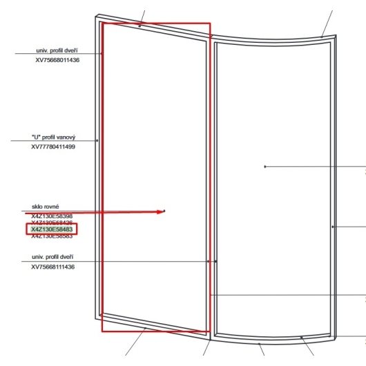 X4Z130E58483 Скло Transparent купить в САНН Одесса