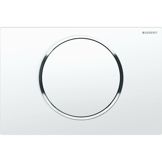 115.758.KJ.5 Geberit Sigma10 клавиша з системою змив/стоп,пластик, біла/хром/біла купить в САНН Одесса