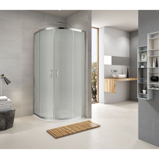 R90RG Душева кабина ROUND полукругла 900x900x1900 мм скло grape купить в САНН Одесса, изображение 2