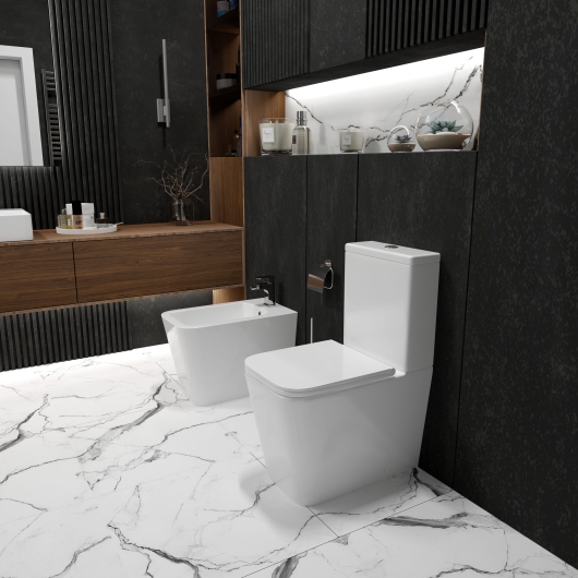 KVADRO комплект : унитаз напольный з сидінням Soft-close + бачок купить в САНН Одесса, изображение 3