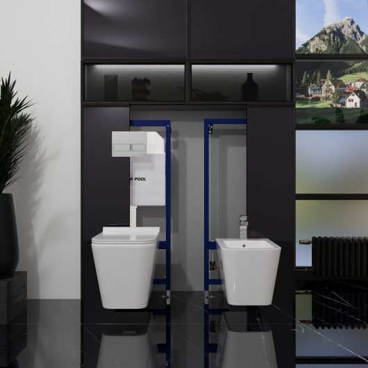 Dune bidet инсталляция для біде(залізний корпус з аксесуарами) купить в САНН Одесса, изображение 3