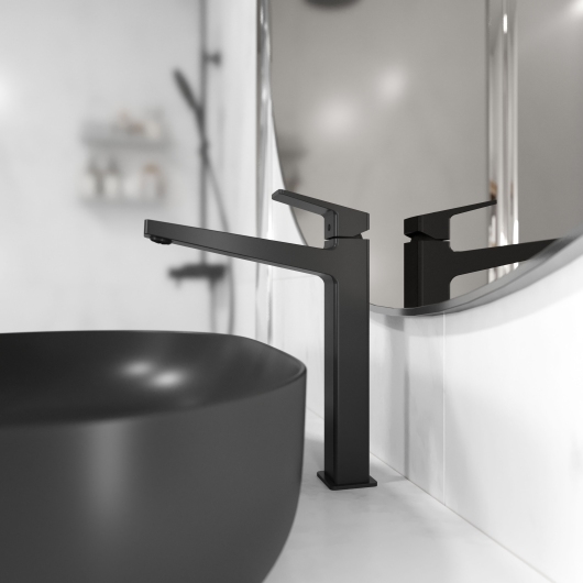 CUBE XL смеситель для умывальника, Black Matt купить в САНН Одесса, изображение 3
