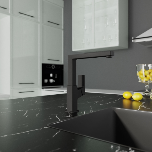 СUBE Kitchen смеситель для кухні Black Matt купить в САНН Одесса, изображение 3