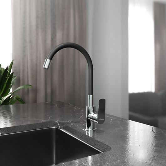 Kitchen Light смеситель для кухні, chrome-black купить в САНН Одесса, изображение 2