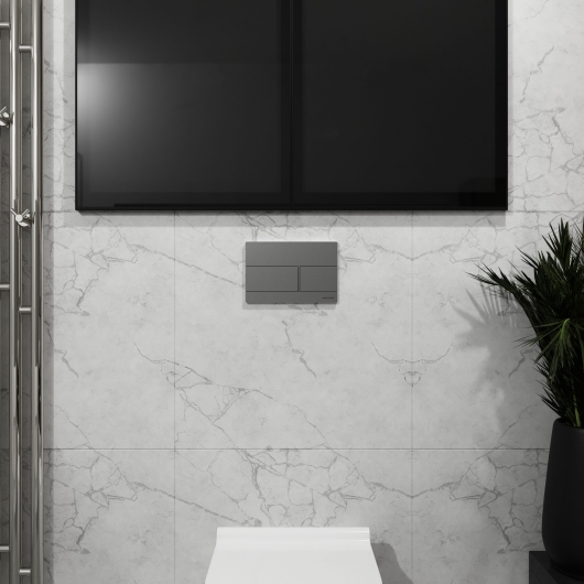 KVADRO M панель смыва polished aluminum купить в САНН Одесса, изображение 3