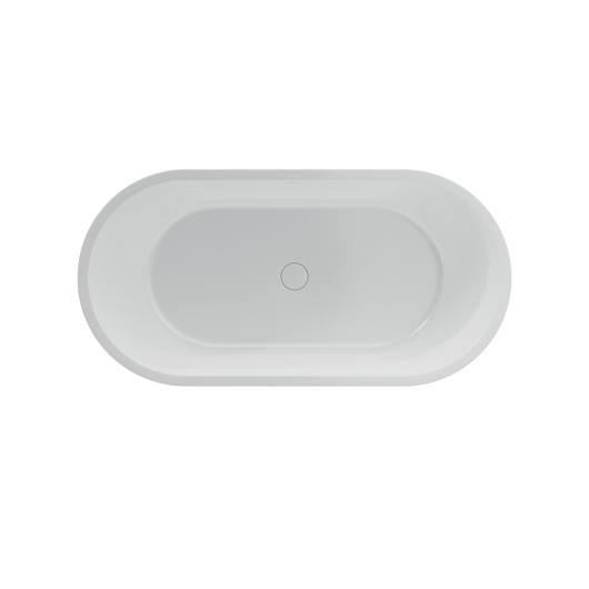 Ванна акрилова окремостояча суцільнолита PureLine 1600x800 White з сифоном купить в САНН Одесса