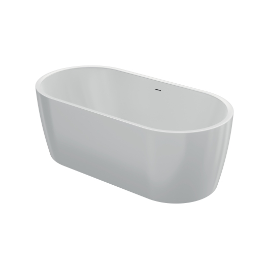 Ванна акрилова окремостояча суцільнолита PureLine 1600x800 White з сифоном купить в САНН Одесса, изображение 2