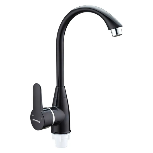 Смеситель для кухни PLAMIX MARIO-011 black (с подводкой) (PM0606)