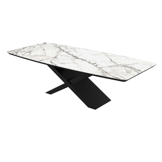 Стіл BELFORT 260х120х76 Laminam Invisible white (5mm)