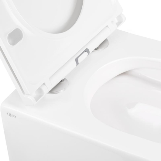 Унитаз подвесной Qtap Robin безободковый с сиденьем Soft-close QT1333046ENRW, изображение 4