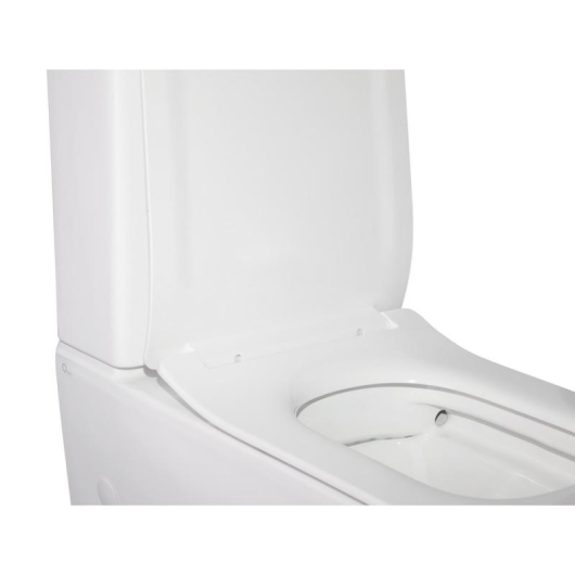 Унитаз-компакт Qtap Crow безободковый с сиденьем Soft-close QT05222170W, изображение 6