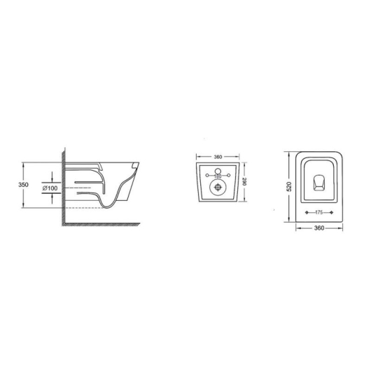 Унитаз подвесной Qtap Crow безободковый с сиденьем Soft-close QT05335170W, изображение 7