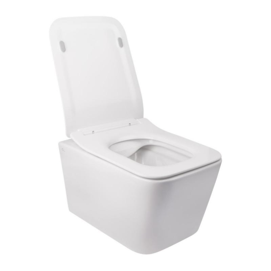 Унитаз подвесной Qtap Crow безободковый с сиденьем Soft-close QT05335170W, изображение 8