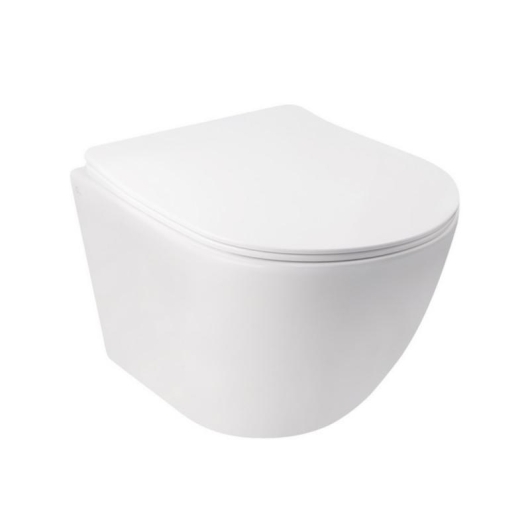 Унитаз подвесной Qtap Jay безободковый с сиденьем Soft-close QT07335176W, изображение 6