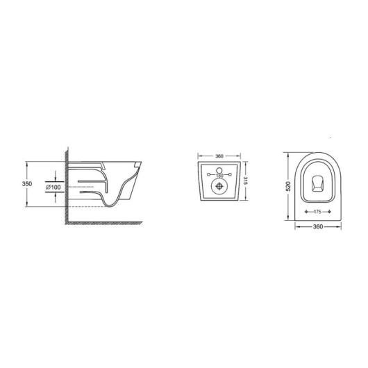 Унитаз подвесной Qtap Jay безободковый с сиденьем Soft-close QT07335176W, изображение 7