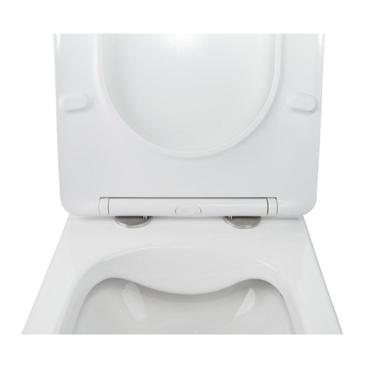 Унитаз подвесной Qtap Jay безободковый с сиденьем Soft-close QT07335176W, изображение 10