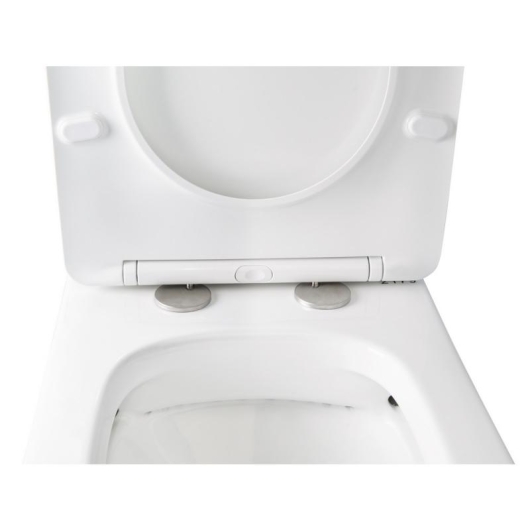 Унитаз-компакт Qtap Stork безободковый с сиденьем Soft-close QT15222179W, изображение 6