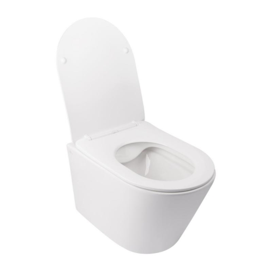 Унитаз подвесной Qtap Swan безободковый с сиденьем Soft-close QT16335178W, изображение 8