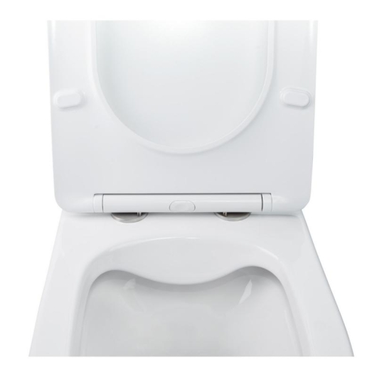 Унитаз подвесной Qtap Swan безободковый с сиденьем Soft-close QT16335178W, изображение 10