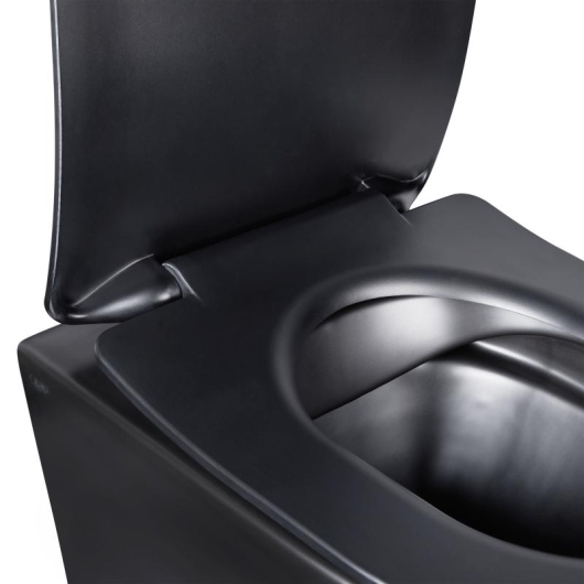 Унитаз подвесной Qtap Robin New безободковый с сиденьем Soft-close QT1333046ENRMB, изображение 3