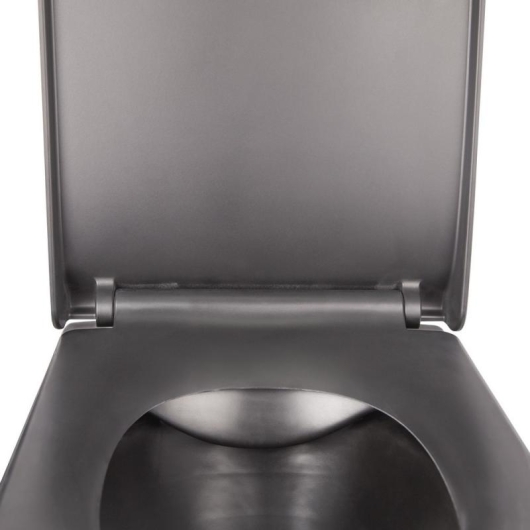 Унитаз подвесной Qtap Tern безободковый с сиденьем Soft-close QT1733052ERMB, изображение 14