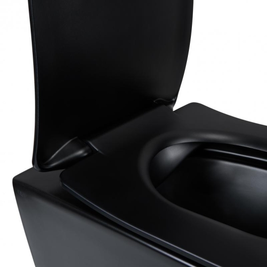 Унитаз подвесной Qtap Scorpio безободковый с сидением Soft-close QT1433053ERMB, изображение 13