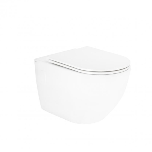 Унитаз подвесной Qtap Robin безободковый с сиденьем Soft-close QT13332141ERW, изображение 8