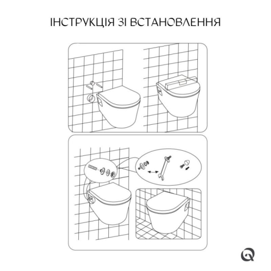 Унитаз подвесной Qtap Robin безободковый с сиденьем Soft-close QT13332141ERW, изображение 14
