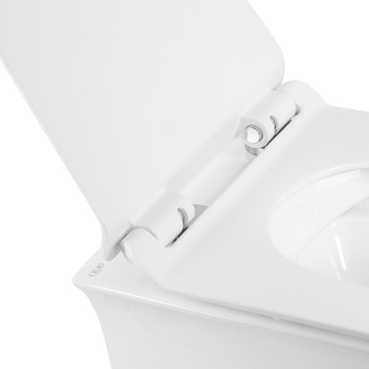 Унитаз подвесной Qtap Virgo безободковый с сиденьем Soft-close QT1833051ERW, изображение 14