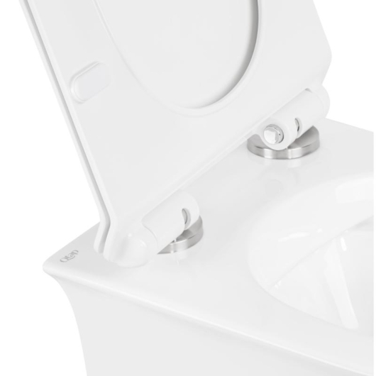 Унитаз подвесной Qtap Virgo безободковый с сиденьем Soft-close QT1833051ERW, изображение 15