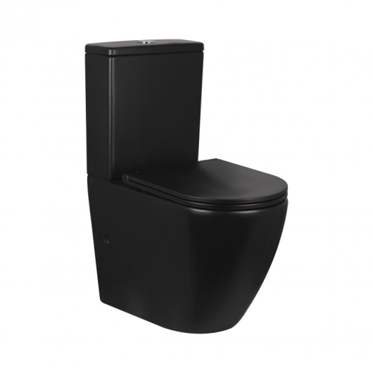 Унитаз-компакт Qtap Robin безободковый с сиденьем Soft-close QT13222141ARMB, изображение 11