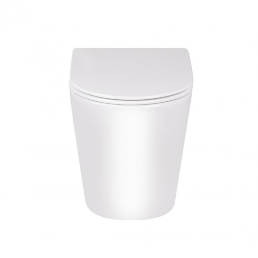 Унитаз напольный Qtap Swan безободковый с сиденьем Soft-close QT16223178W, изображение 13