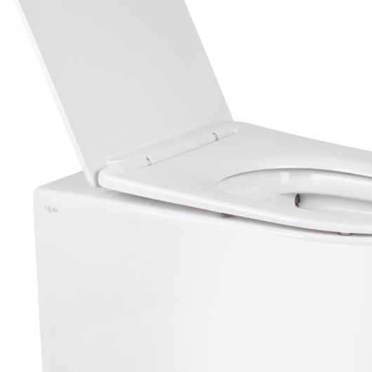 Унитаз напольный Qtap Swan безободковый с сиденьем Soft-close QT16223178W, изображение 15
